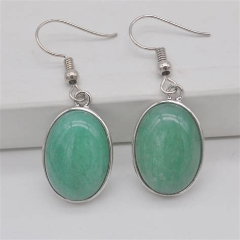 aventurine stone earrings