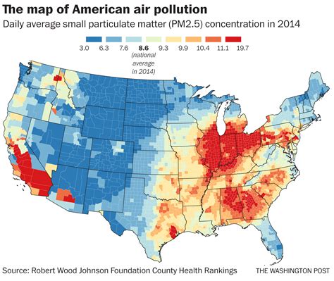 average air quality index in us