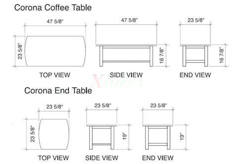 Average Coffee Table Width