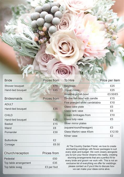 Average Cost Of Wedding Bouquets