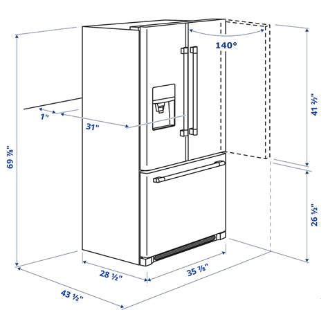Average Depth Of French Door Refrigerators