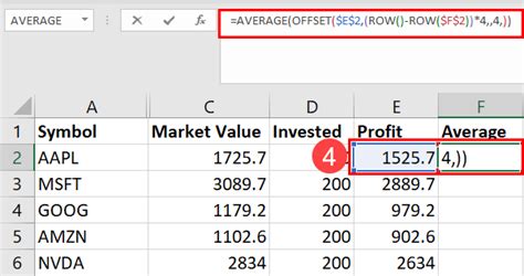 average every nth cell in excel