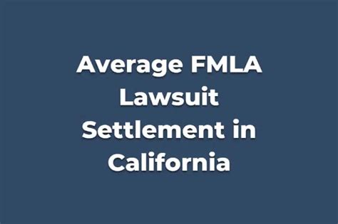 average fmla lawsuit settlement
