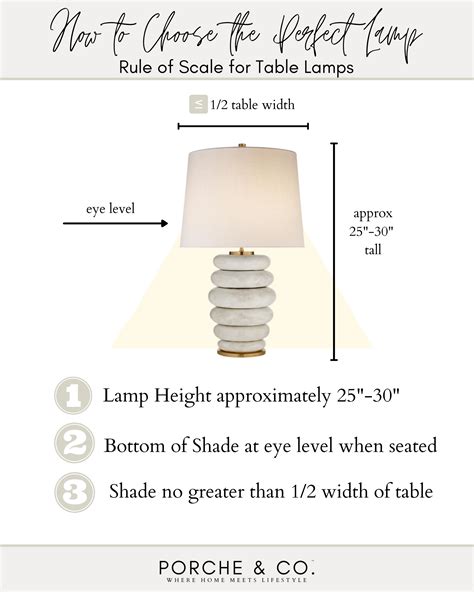 Average Height For Table Lamp