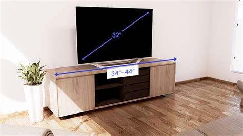 average height of a tv stand