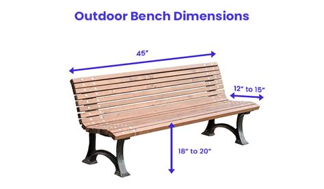 Average Height Of Garden Bench
