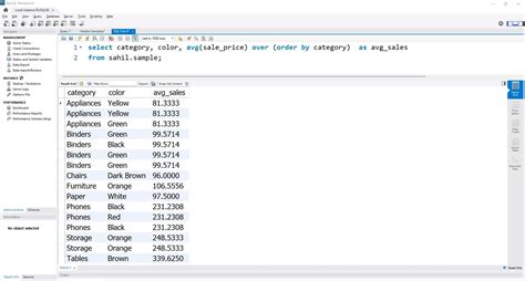 average in sql developer