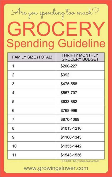 average monthly grocery budget for 2 people