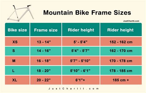 Average Mountain Bike Frame Size