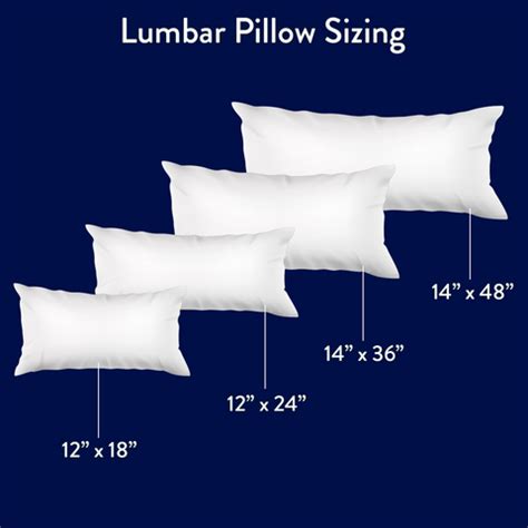 Average Size Of Lumbar Pillows