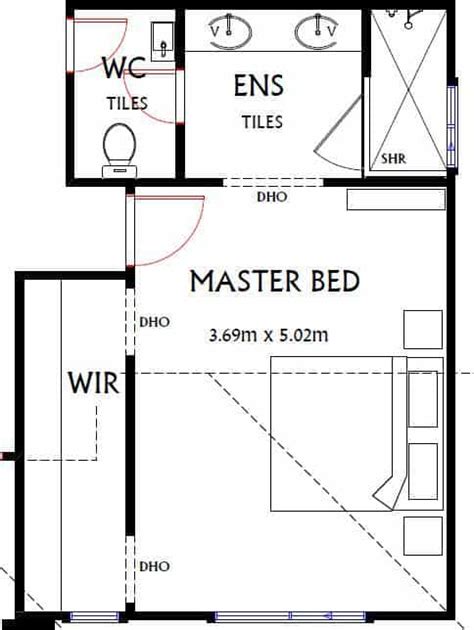 Average Size Of Master Bedroom Suite