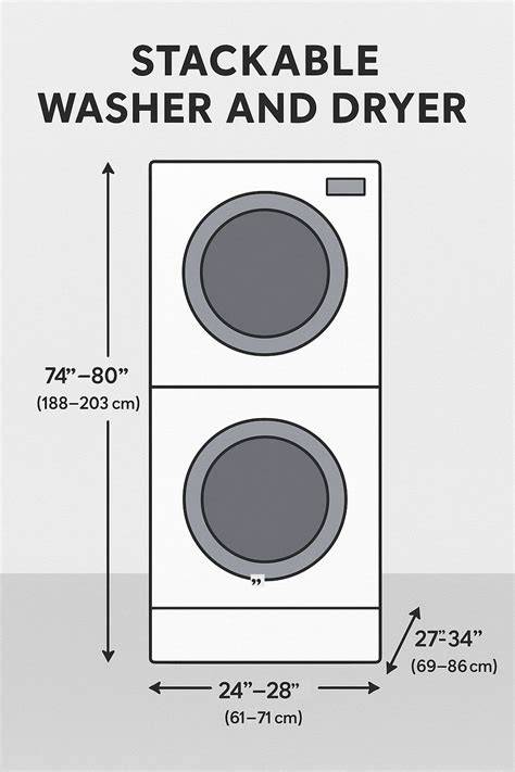 Average Size Of Stackable Washer And Dryer Units For Small Spaces