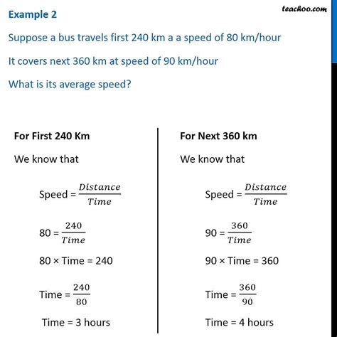 average speed questions class 11 with answers