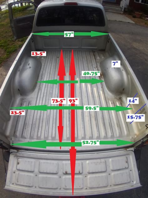 average truck bed height