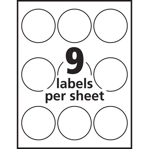avery 3 4 round labels template
