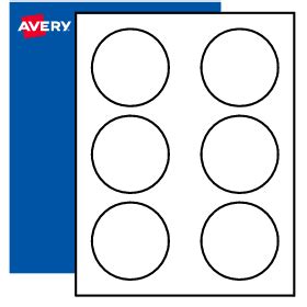 avery 3 inch round labels