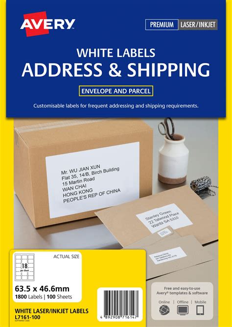 Avery Address Labels L7161