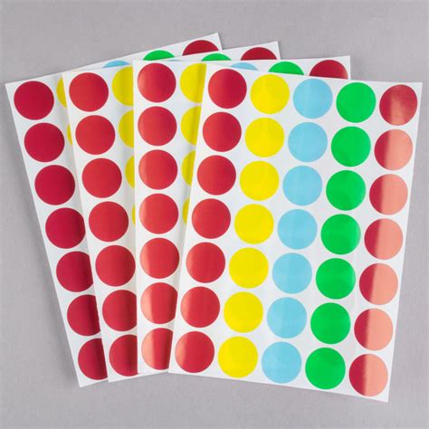 avery color coding labels dots