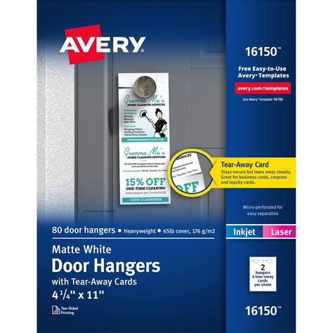 avery door hanger paper