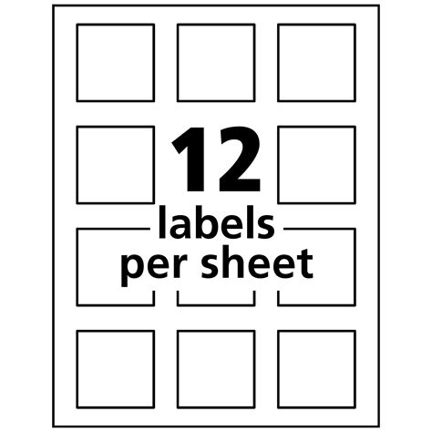 avery labels 1 1/2 x 1