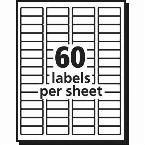 avery labels 30 labels per sheet