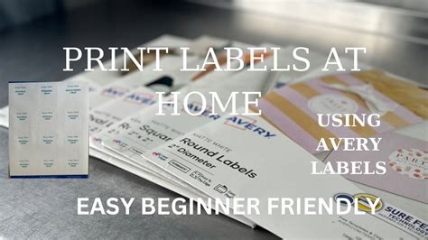 Avery Labels Tutorial