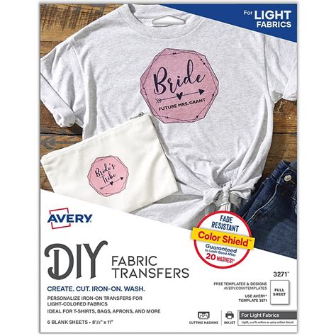 Avery Light Transfer Paper
