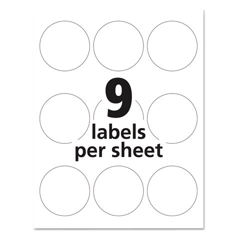 avery one inch round labels