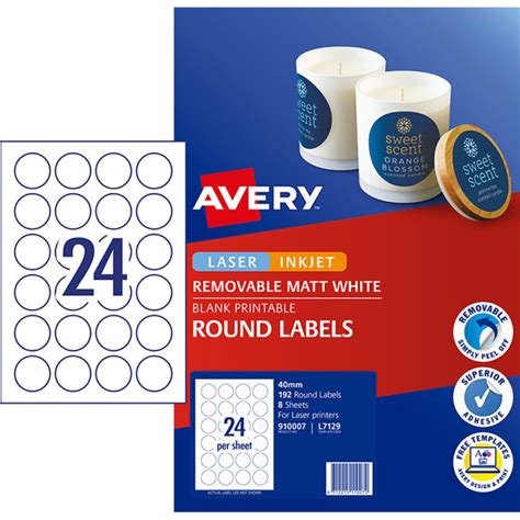 avery round labels 40mm