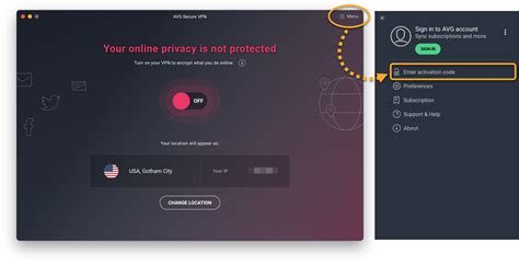 avg secure vpn activation code for android