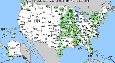 aviation weather radar summary chart