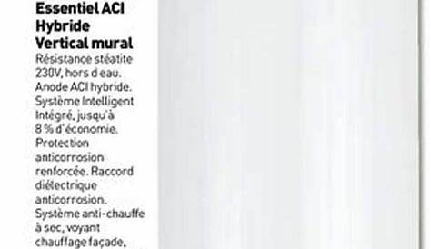 Avis Sur Chauffe Eau Vertical Mural Sauter Essentiel eau ACI Hybride Socle Confort