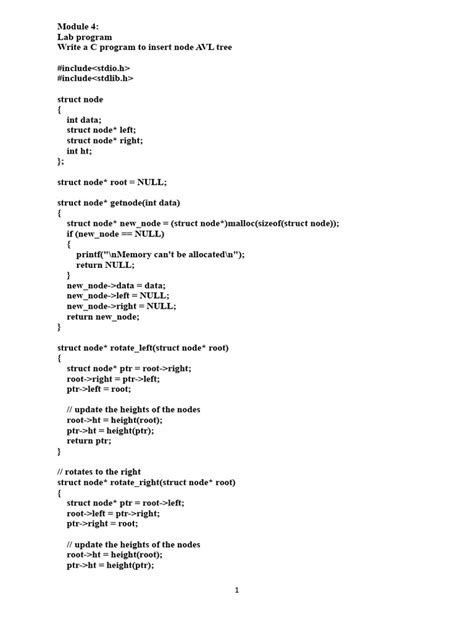 avl tree program in data structure using c