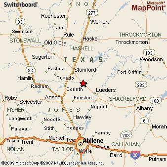 Avoca Texas Map