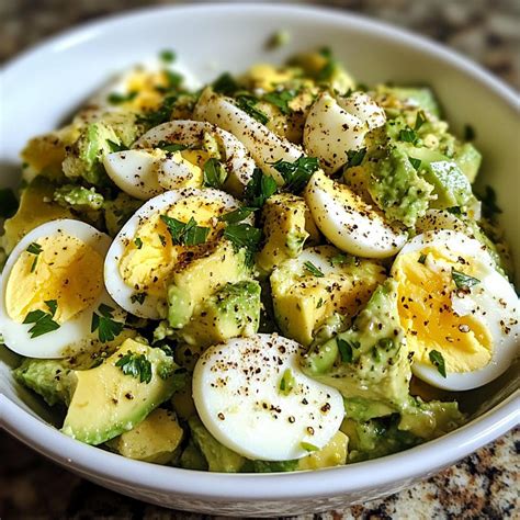 Avocado Salad Egg