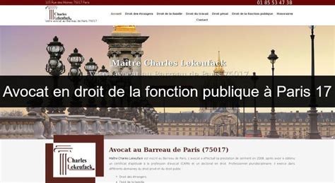 Avocat fonction publique Paris 1 Droit du travail Paris