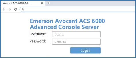Avocent® ACS 8000 Advanced Console System Configuration Cyber