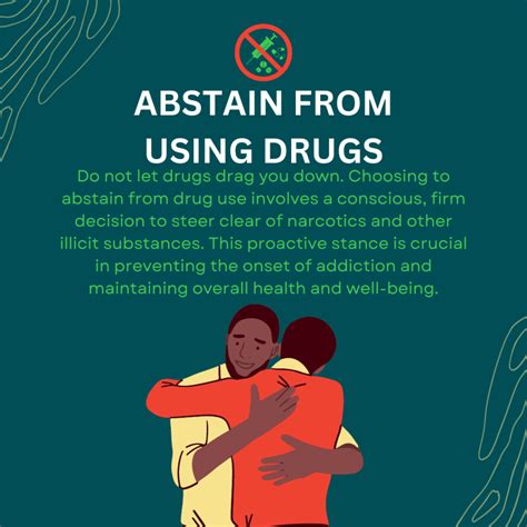 avoid substance abuse