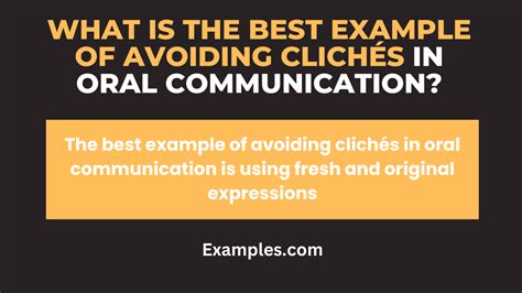 Avoiding Clichés