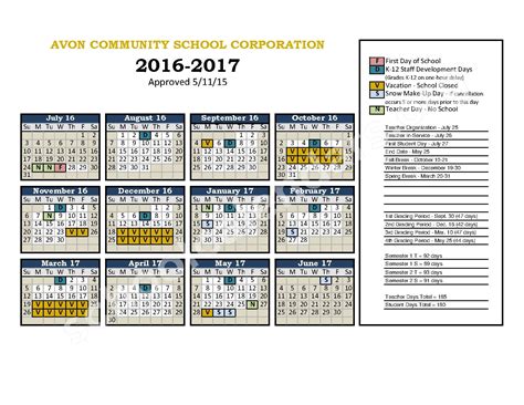 avon community schools calendar