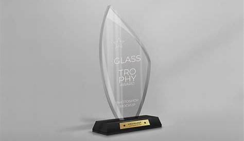Glass Trophy Award Mockup — Medialoot