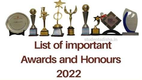 awards and honours 2022