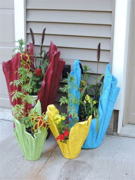 Awesome Draped Planter From an Old Towel Amazing DIY, Interior & Home