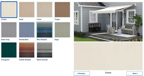 awning color scheme