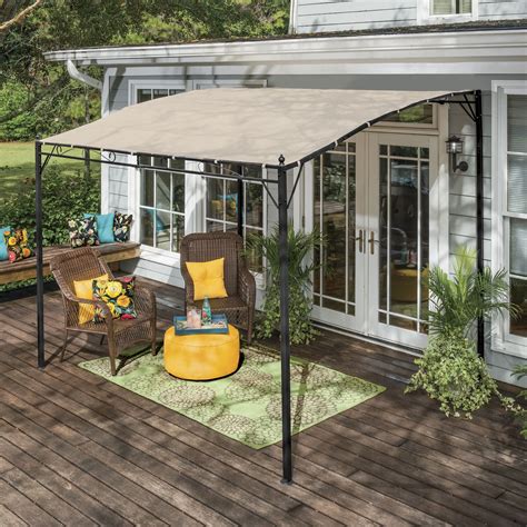 Belham Living Steel Outdoor Pergola Gazebo with Retractable Canopy