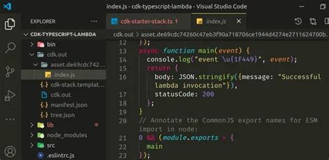 aws cdk lambda function typescript example