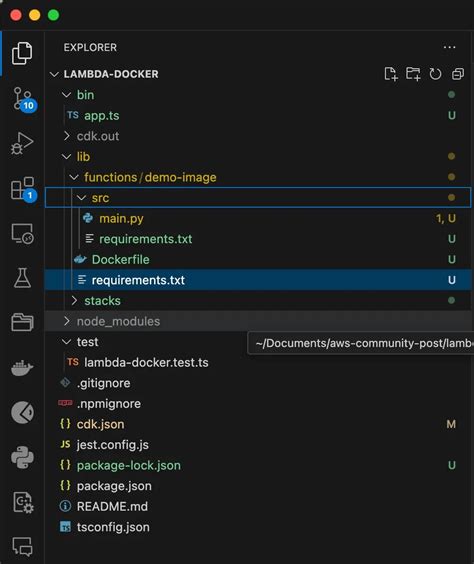aws cdk lambda layer example