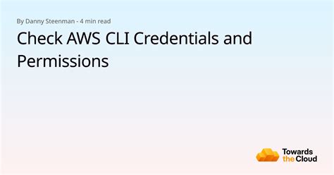 Aws Cli Get Current User Permissions