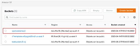 Aws Cli List Buckets Arn