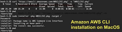 aws command line interface install mac